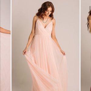 New Morning Lavender Scarlett Tulle Pleated Maxi Dress